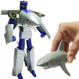 Cool! Transforming Shark Robot, Transforming Robot, Transforming Robot, 3D Puzzle, Robot Toy (Sharp Robo)