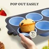 BRONYPRO Jumbo Silicone Muffin Pan with Metal Frame, 3.5" Large