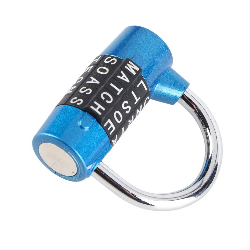 5 Dial Digit Code Combination Padlock Travel Suitcase Gym Locker