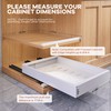 Seinloes 2 Pack Expandable Pull Out Cabinet Organizer 21" Deep