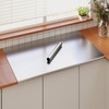 Tcatec 304 Stainless Steel Cutting Board with Rolling Pin, 32"x20"