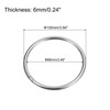 sourcing map Stainless Steel 304 O Rings, Pack of 4,