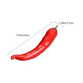 Operitacx 6stücke Teiliges Künstliche Chili-Pfeffer Dekorationen Fake Lebensmittel Requisiten Für Fotografie Heimdekoration Und Restaurant-displays Leichtgewichtige Simulation Von Grünen