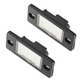 X AUTOHAUX 2pcs LED License Plate Light Car Number Lamp Replacement White Light for Volkswagen Bora 1999-2006