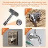VIDABTE P1300-PART-13-KEY Fire Hydrant Wrench, Water Spigot Key for Wall