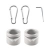 Wanjorlay Pack of 2 flags, pole rings, anti-wrap flags, pole