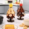 Tree Insulation Pad, Christmas Tree Shaped Tripod, Wooden Foldable Pot