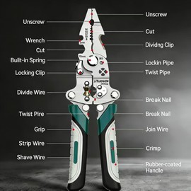 16-in-1 Multifunctional Wire Stripper Pliers