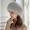 Eforcase Womens Winter Faux Fur Hats, Fluffy Beanie Russian Style