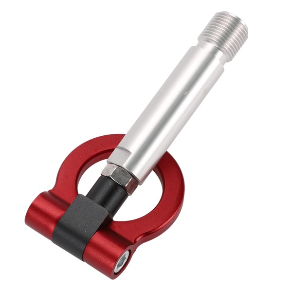 Hihaha Abschlepphaken/Universaler Auto-Frontstoßstangen-Abschlepphaken/Robuster Metall-Drehabschlepphakenring für Toyota Yaris EP 23,0 cm