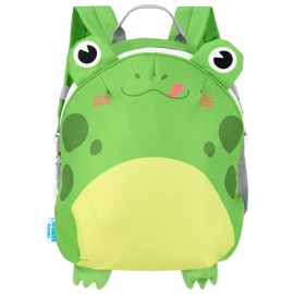 Juicy Bumbles Toddler Backpack for Boys and Girls Kids Nursery Bag Small Mini Baby Preschool Rucksack - Animal Designs Frog Age 2-5