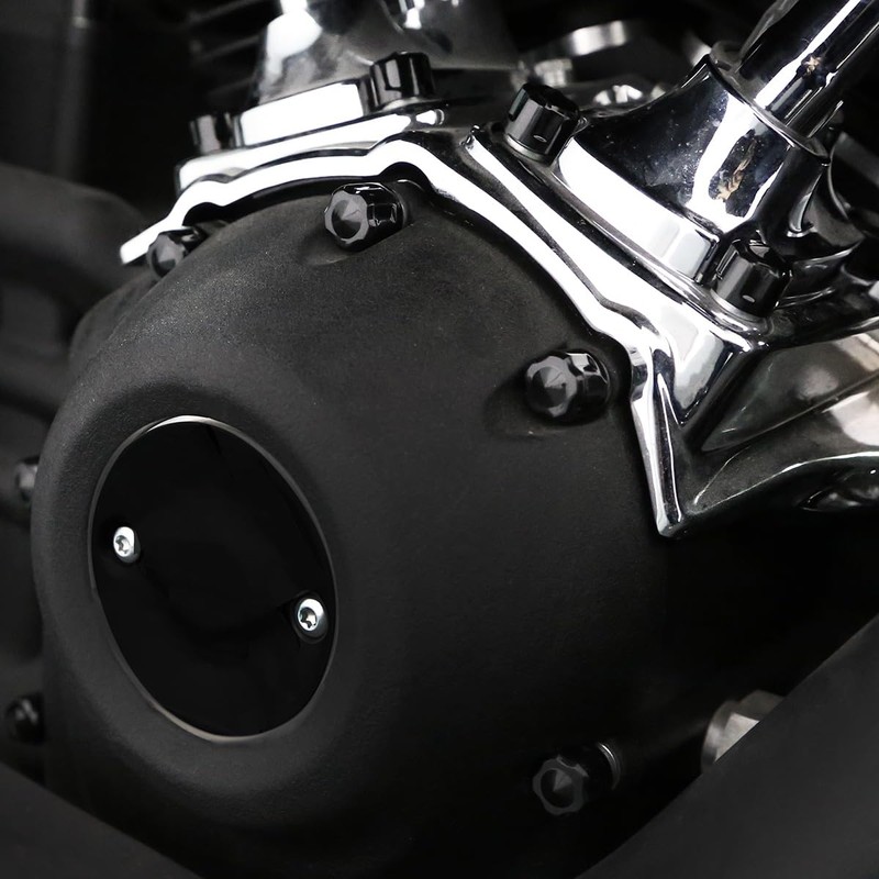 Motorcycle ABS Engine Bolt Caps Cover Compatible for Harley Softail