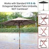 Formosa Covers - 9ft Market Patio Umbrella Replacement Canopy -