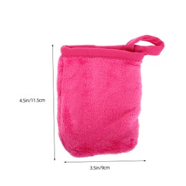 FOMIYES Microfiber Makeup Remover Wipes Reusable Facial Cleansing Mitts Deep Exfoliating Mitts for Lazy Makeup Removal