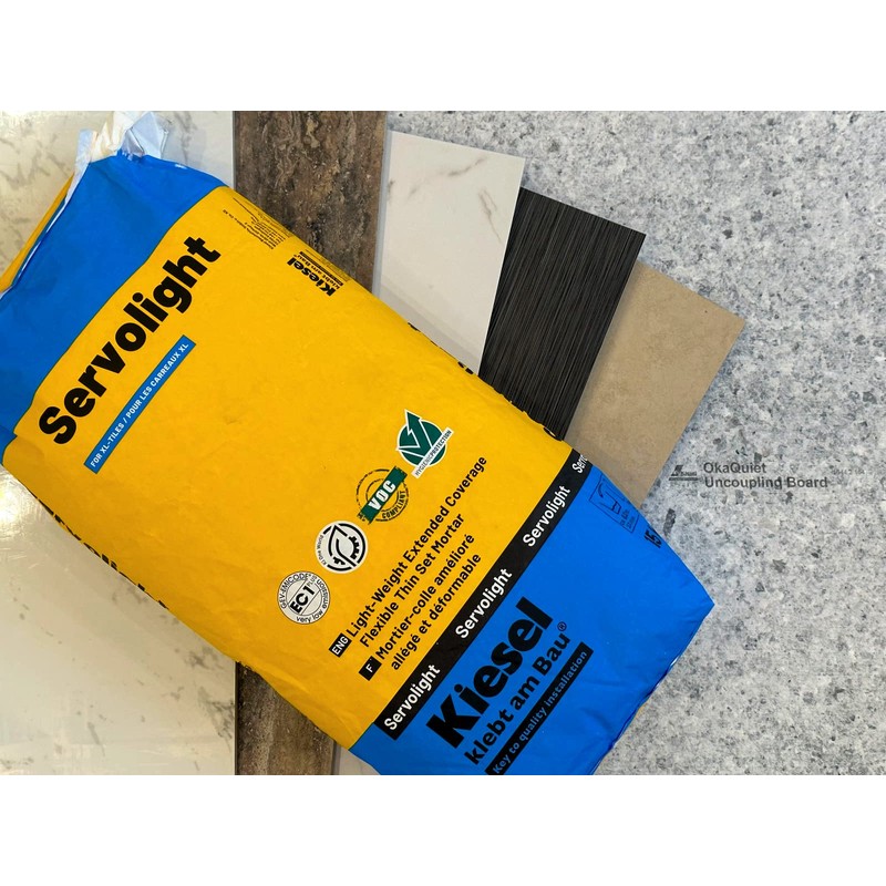 Kiesel Servolight Grey Acrylic Polymer Modified Thinset Mortar 33 lbs