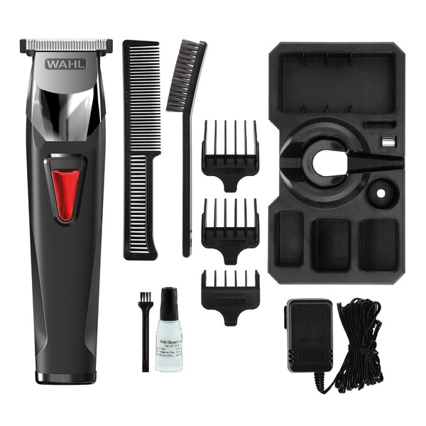 WAHL,Multicolor T Pro Rechargeable Afro Hair Trimmes, Shaver, Beard Trimmers for Men, Stubble Trimming, Male Grooming Set, Male Body Grooming, Detachable and Rinesable