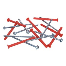 NAJDER Expansion Anchor with Hexagonal Screw SW13/T40, Wall Anchor, Galvanised 10 x 160 mm (Pack of 100), Heavy Duty, for Solid Walls, Aerated Concrete