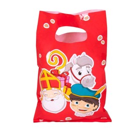 Boland 56674 Party Bags Saint Nicholas Pack of 6, Size 23 x 15 cm, Party Bags, Party Bags, Gift Bags