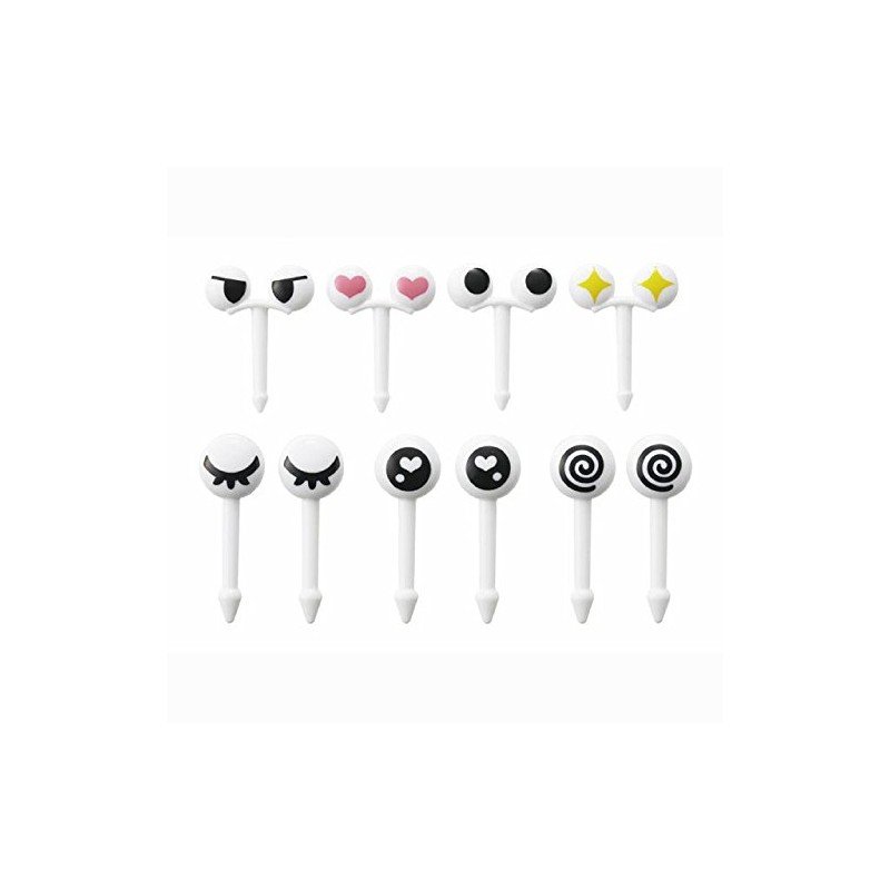 Torune Love Love Eyes Face Food Picks for Bento Box