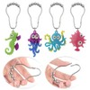 Decorative Ocean Shower Curtain Hooks, Rust Proof Metal Stainless Steel