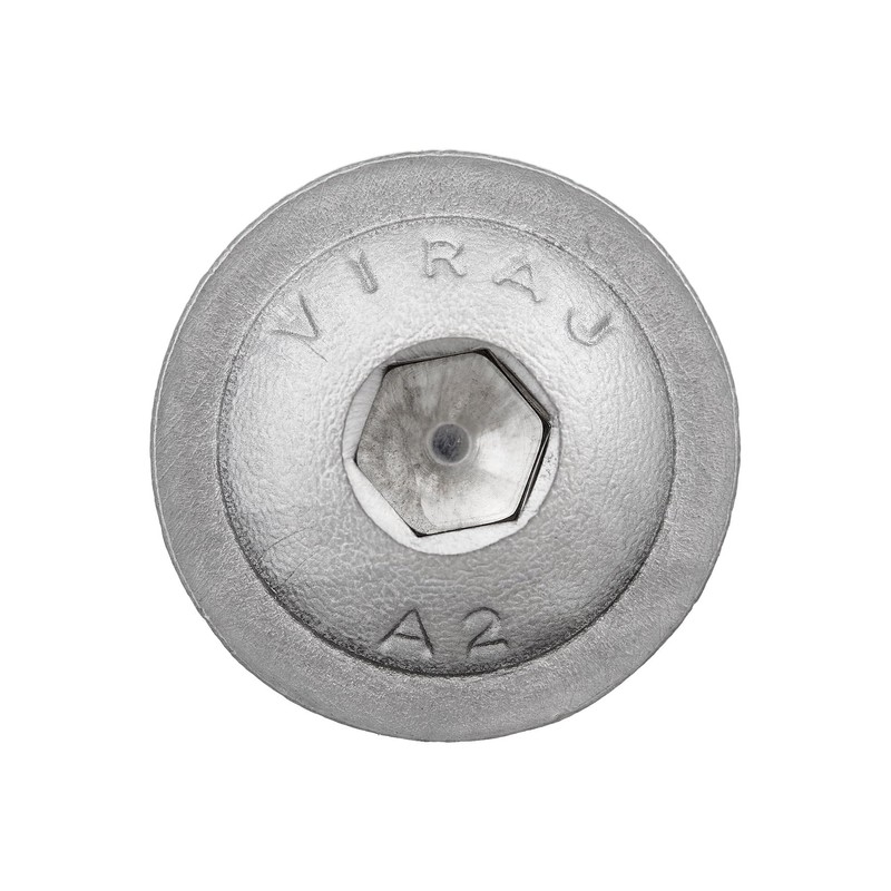 Rounded Head Screw with Flange and Hexagon Socket (ISK) According