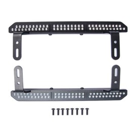 WEFEINO Metal Side Pedal Step Running Boards Foot-Plate Compatible with Tra-xxas TRX-4 TRX4 Bronco 1/10 RC Crawler Car