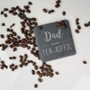 eBuyGB Engraved Drinks Slate Coaster, Tea-Riffic, Fathers Day, Dad Birthday