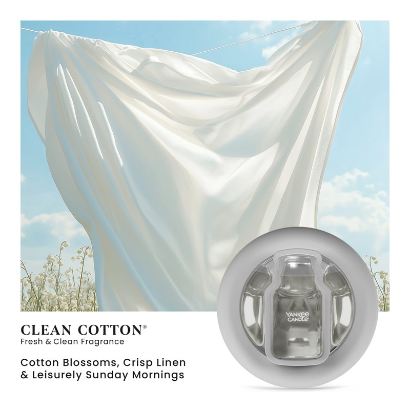 Yankee Candle Smart Scent Vent Clip Clean Cotton