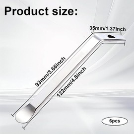 HhBdy Tyre Levers for Bicycles,6 Pcs Silver Tyre Removal Spoon Changing Tool,Wheel Maintenance Tool for Road Bike Mountain Bicycle