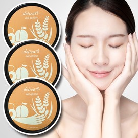 Deli Apricot Pack Care New Day Acne Pack Pore Orange Bin 3pcs (+Bubble Net) / 델리 살구팩 케어 뉴데이 여드름 팩 모공 주황통 3개 (+거품망)