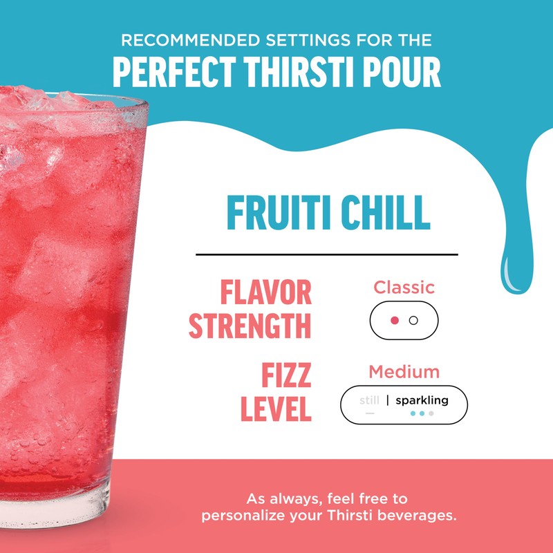 Ninja Thirsti Flavored Water Drops, FRUITI CHILL+ Lemon Lime, Bold