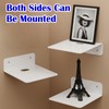 xozeooeu 6 Pcs Acrylic Floating Shelves, 5 Inch Wall Mounted