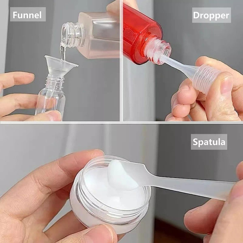 SANBREVE Contenedores De Viaje, Botella Viaje De Silicona 11 Piezas