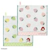 Towel Museum mofusand Strawberry Wash Towel with Loop, Pink, Cat,