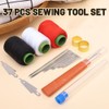 37PCS Sewing Tool Set, Needles Thread Hand Repair Tools, Embroidery