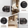 GOBEKOR 10 Pack Interior Privacy Door Knobs Oil Rubbed Bronze
