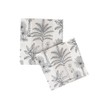 Caspari Southern Palms Flax & White Luncheon Napkins - 20
