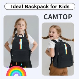 CAMTOP Backpack for Girls Boys School Backpacks for Kids from Elementary to Teens Ages 8-10 with Laptop Sleeve Travel Lightweight Sturdy Bookbag