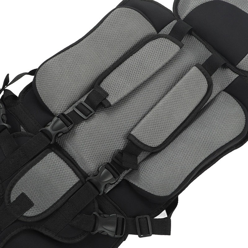 Children Safety Seat Simple Car Portable Seat Foldable Adjustable Strap