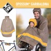 Tucano Urbano Cycling Rain Cape, Garlbaldina, Dove Grey, w/ Front