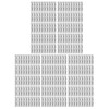 150PCS Eyebrow Stencil Ruler Clear Scale Transparent Eyebrow Shape Positioning