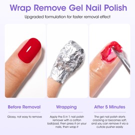 Gellen Professional Gel Nail Polish Remover Non Acetone | Nail Polish Remover Pump Enriched with Jojoba Oil Castor Oil | for Removal of Glue, Gel, Acrylic | Soak off Gel Polish Remover, 16 Fl Oz