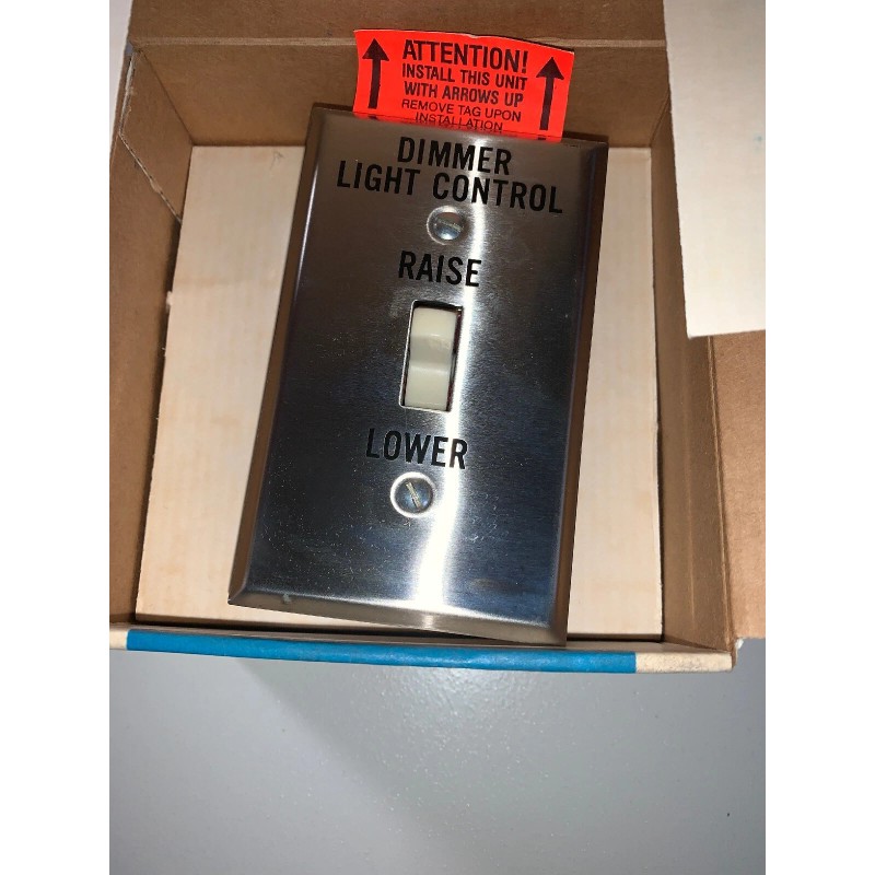 Lutron RCS-1 Remote Control Raise / Lower Switch with Stainless