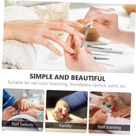 FOMIYES Nail Palette False Stickers Nail Art Tools Clear Nails Kit Nails Tools Gooseneck Heart Shape Ornament Nail Gel Mixer Nail Tools for Nail Art Manicure Color Mixing Board Resin Pink