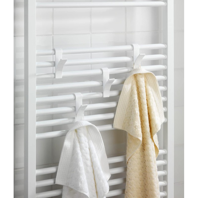 Wenko 4468160100 Hook for Towel Heaters Plastic Set of 2