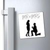Magnet-Mr & Mrs Wedding Gift-BerkeleyDesigns - size: 3" × 3"
