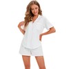 LUBOT 100% Cotton Pyjamas for Women Short Summer Sleepwear Pyjamas