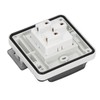 3 Hole Socket IP66 Waterproof UK Standard Socket Electrical Socket