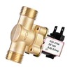 Odorkle 1/2" DC 24V Brass Normally Closed Solenoid Valve, Water