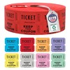 INDIANA TICKET CO. 2,000 Red Raffle Tickets Double Roll, 50/50